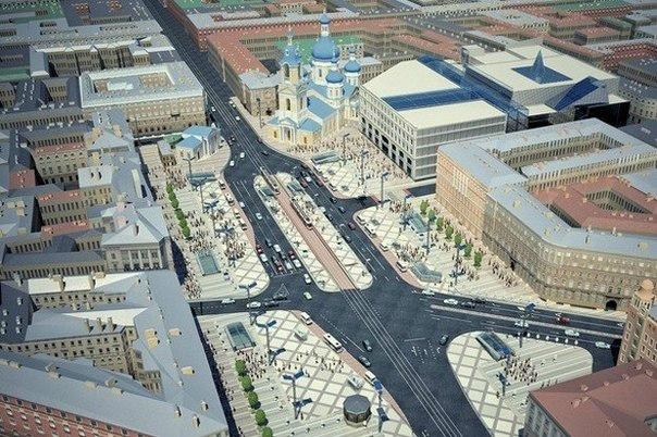 Смольный утвердил проект реконструкции Сенной площади