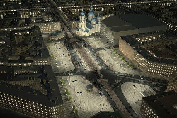 Смольный утвердил проект реконструкции Сенной площади